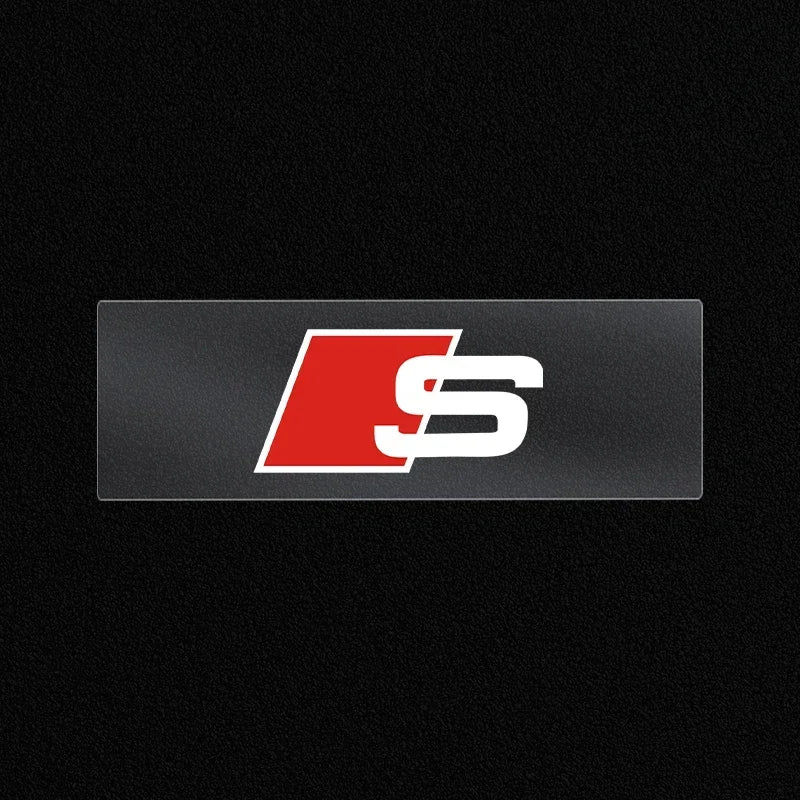 Car Interior Steering wheel 3D Sticker Decals Emblem Car accessories For Audi SLINE S2 S3 S4 S5 S6 S7 S8 S RS A3 A4 B8 8P 8V A6