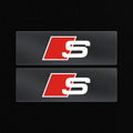 Car Interior Steering wheel 3D Sticker Decals Emblem Car accessories For Audi SLINE S2 S3 S4 S5 S6 S7 S8 S RS A3 A4 B8 8P 8V A6