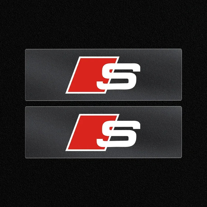Car Interior Steering wheel 3D Sticker Decals Emblem Car accessories For Audi SLINE S2 S3 S4 S5 S6 S7 S8 S RS A3 A4 B8 8P 8V A6