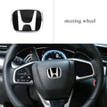 Car Steering Wheel Emblem H-Sticker Auto Front Grille Trunk Modification Accessory For Honda Civic 8th 9th 9.5th 10th Generation