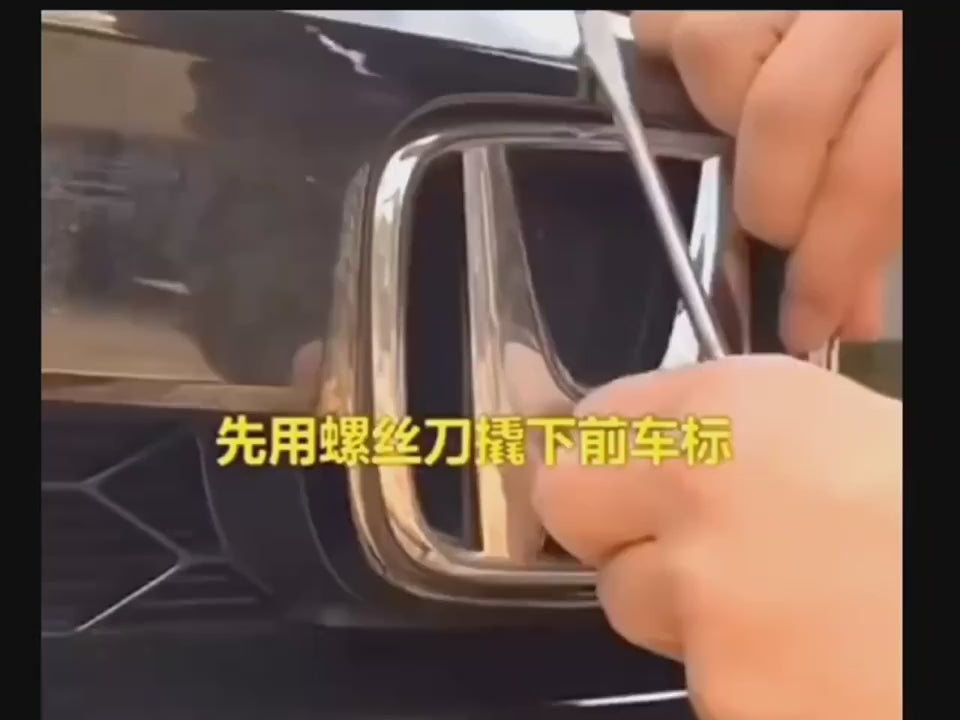 Car Steering Wheel Emblem H-Sticker Auto Front Grille Trunk Modification Accessory For Honda Civic 8th 9th 9.5th 10th Generation